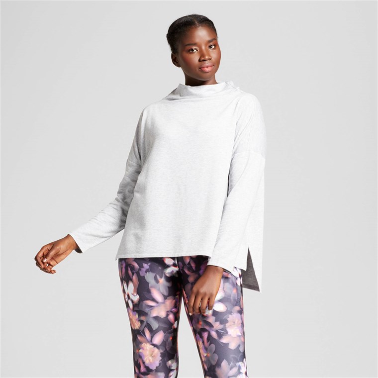 JoyLab Women's Plus Turtleneck Cozy Layering Sweatshirt
