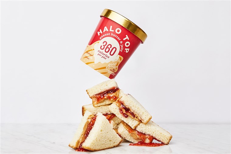 най-доброто healthy ice cream: Halo Top Peanut Butter and Jelly