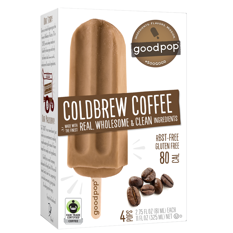 най-доброто healthy ice cream: Goodpop Coldbrew Coffee