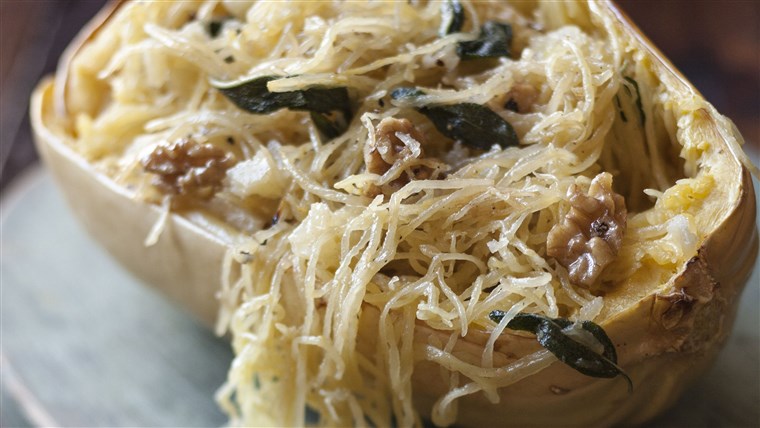 Spaghetti Squash with Sage and Walnuts