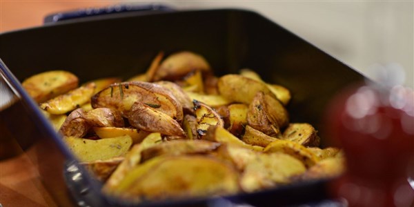 3-Zutat Crispy Oven-Roasted Potatoes