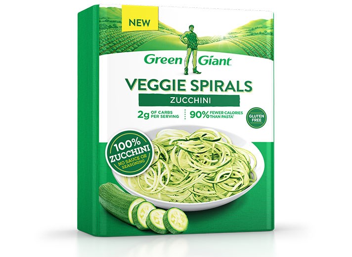 绿色 Giant Veggie Spirals Zucchini