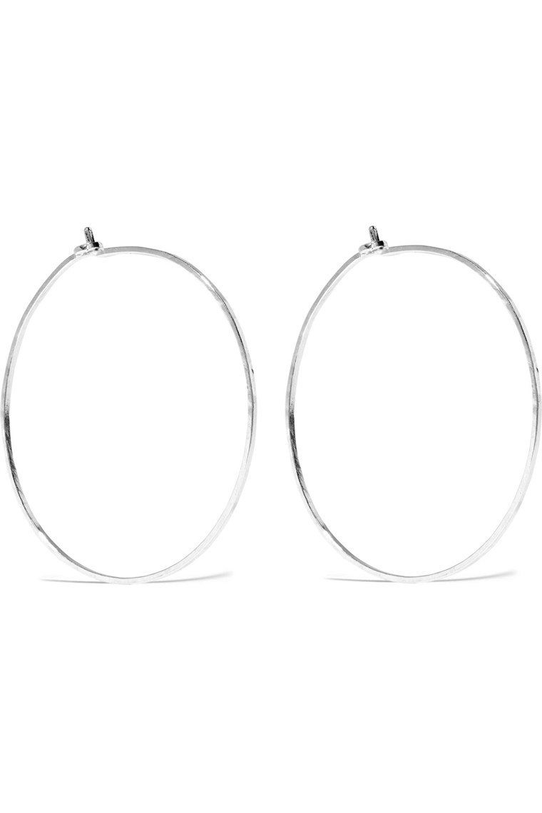 卡特伯德 dream silver hoop earrings