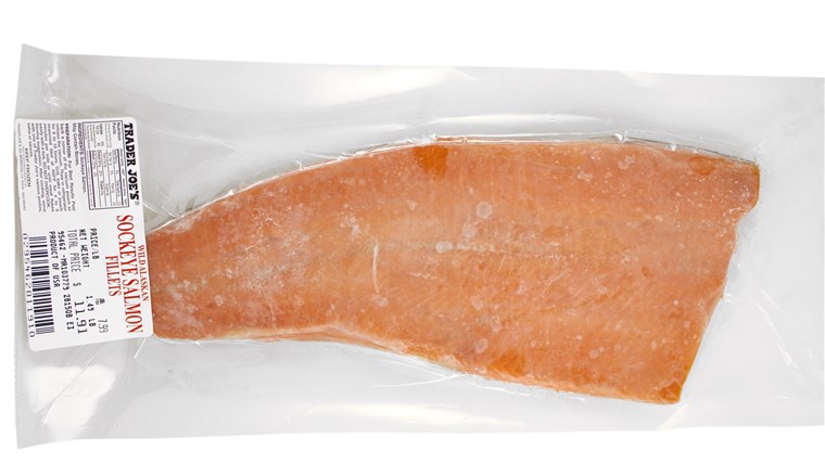 最好 healthy Trader Joe's products: Frozen sockeye salmon