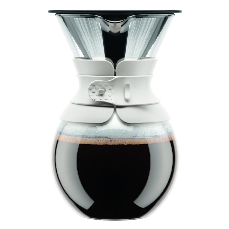 的Bodum pour-over coffee maker with permanent filter