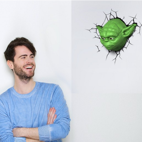 звезда Wars 3D Wall Nightlight - Yoda