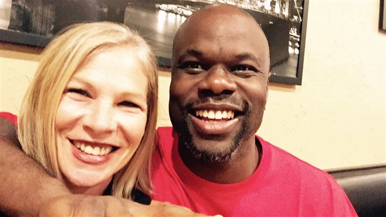Bild of Debbie Baigrie and Ian Manuel, who formed unlikely friendship.