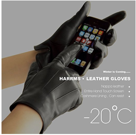 قفازات tech touch texting leather