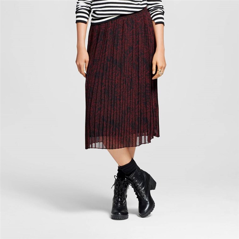 谁 What Wear x Target pleated midi skirt
