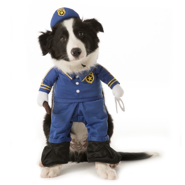 Polizist dog Halloween costume