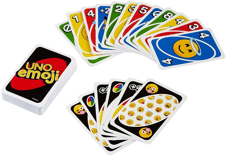 Mattel Tin Uno emoji edition card game