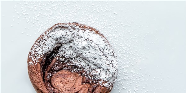 6-přísada Chocolate Ganache Soufflé Cake