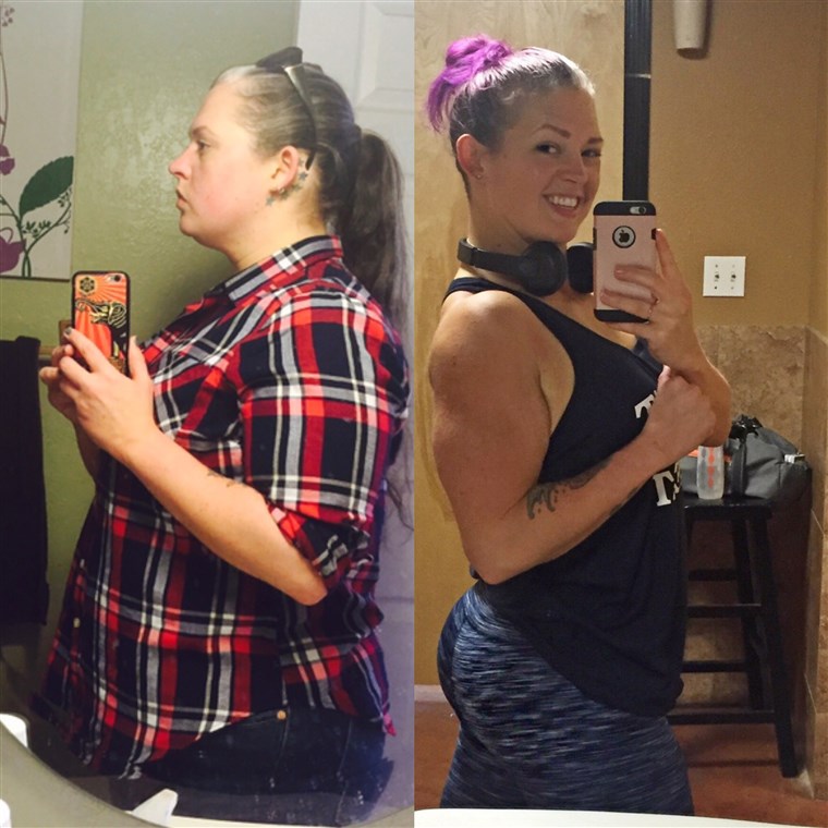 След giving up junk food and booze, Misty Mitchell lost 139 pounds. At her worst, she was drinking more than 1,000 calories of alcohol.