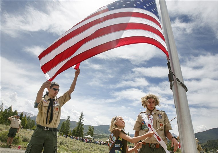 Flagge Care, Boy Scouts, Patriotism