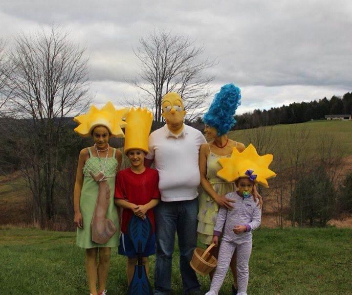 Familie Halloween Costumes: The Simpsons