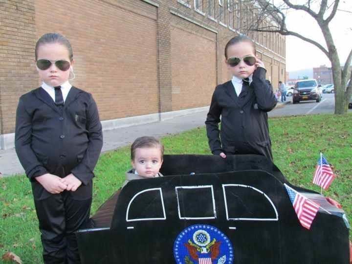 Familie Halloween Costumes: Secret Service