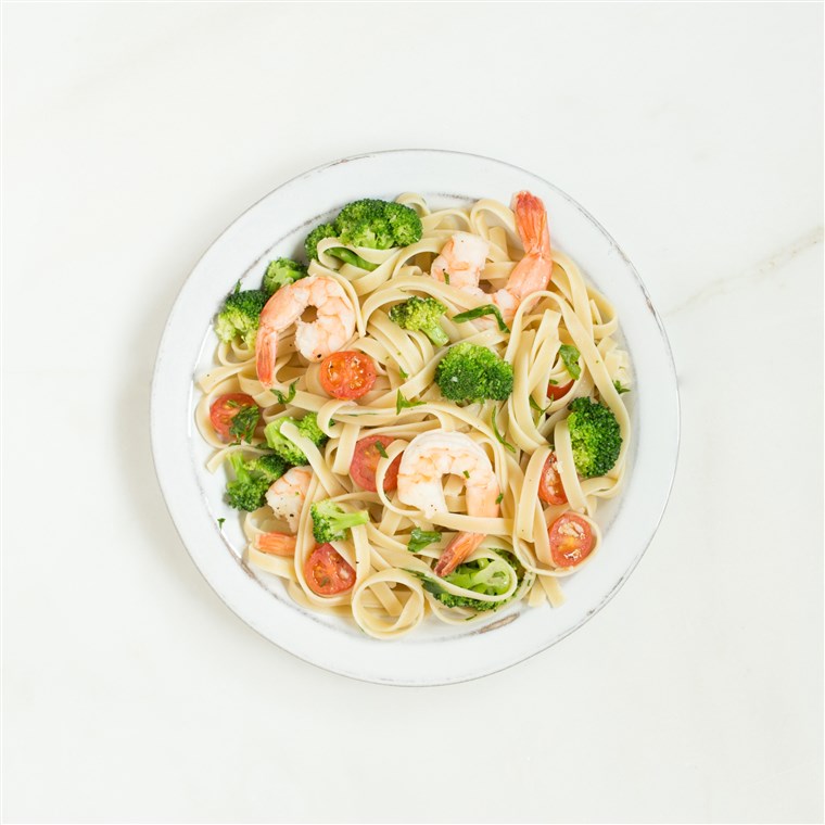 هدى Plan - Shrimp Broccoli Linguine Dinner