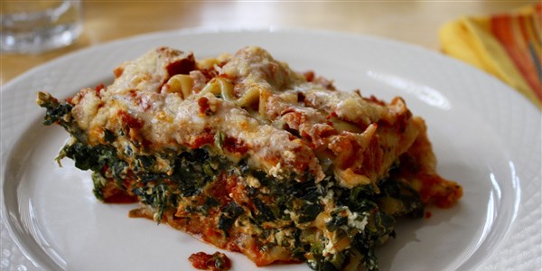 بطيئة طباخ Spinach Lasagna