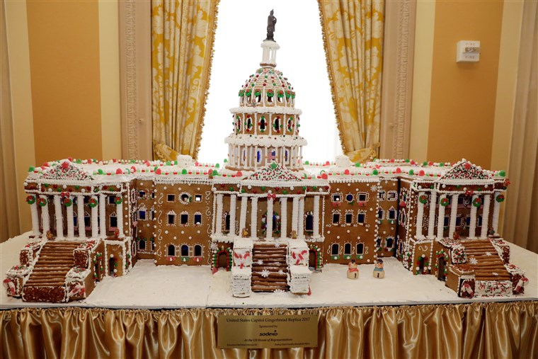 UNS. Capitol Gingerbread Replica 2023 is seen on Capitol Hill