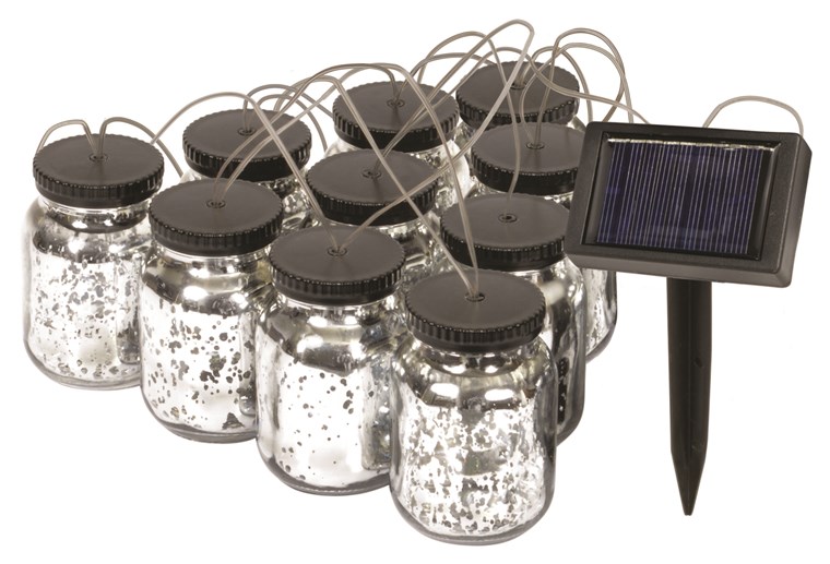 Solar Mason Jar String Lights
