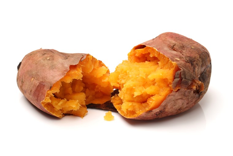 opečený sweet potatoes on a white background ; Shutterstock ID 155071907; PO: today.com