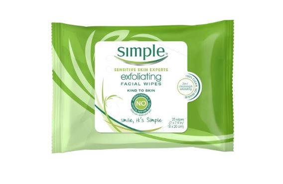 Jednoduchý Exfoliating Face Wipes