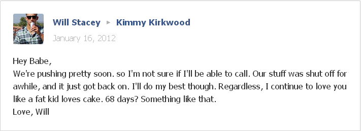 سوف and Kimmy Facebook message