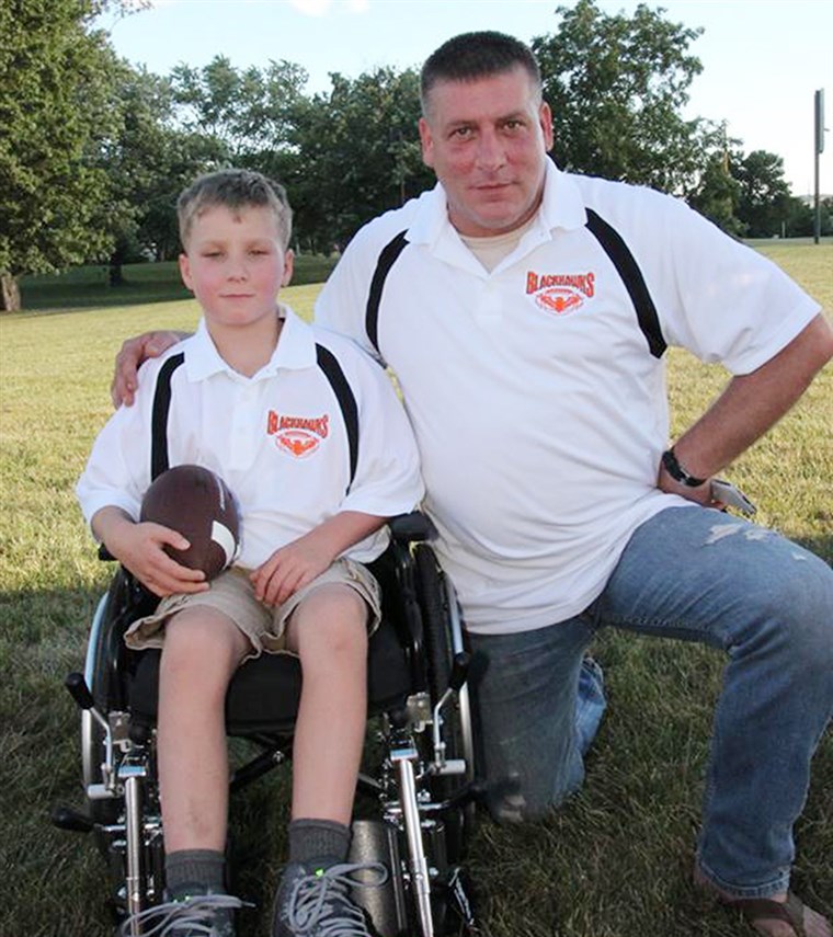 爸 helps son, Ayden Zeigler-Kohler, who has terminal brain tumors, to fulfill his bucket list.