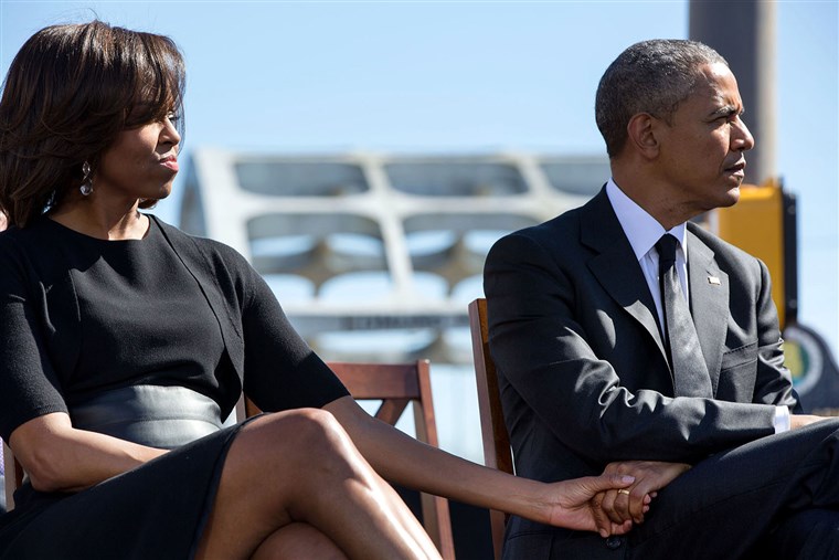 Das Obamas attend the 50th anniversary of the civil rights march in Selma, Alabama.