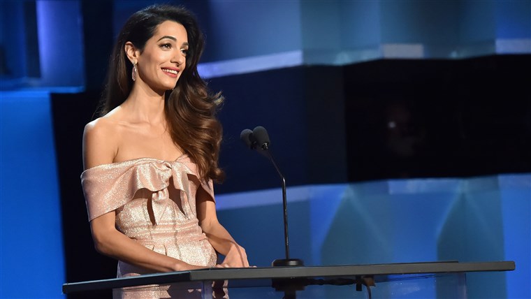 Амал Clooney honors George Clooney at 2018 AFI Life Achievement Award Gala