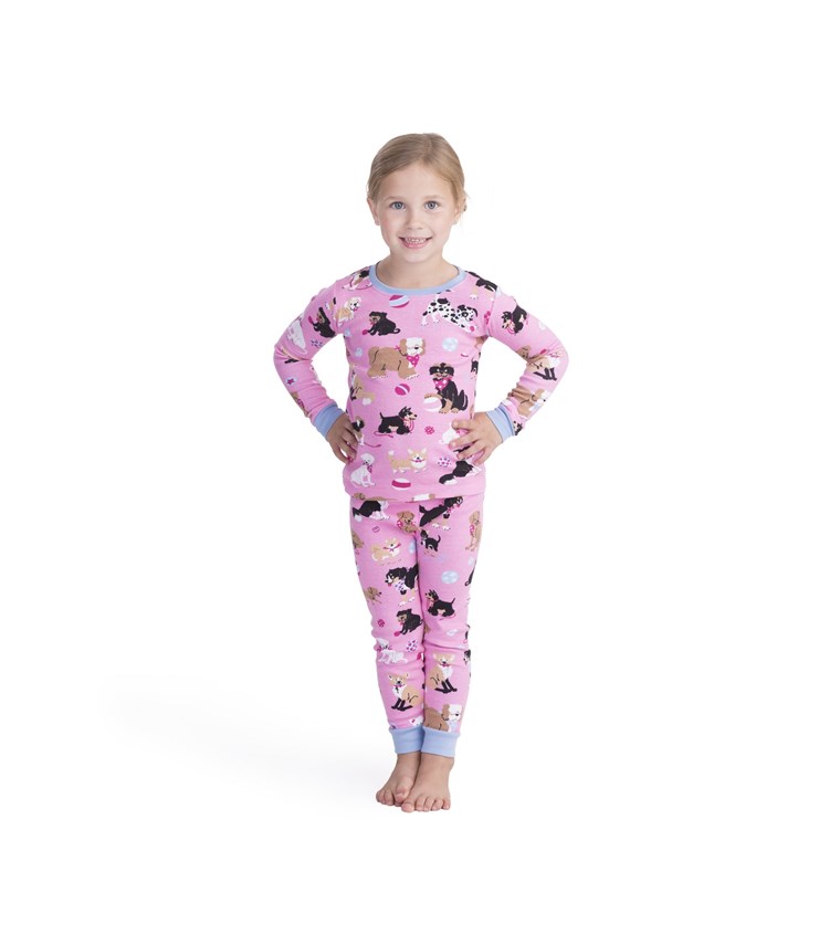 海特利 Girls' Organic Cotton Long Sleeve Printed Pajama Sets