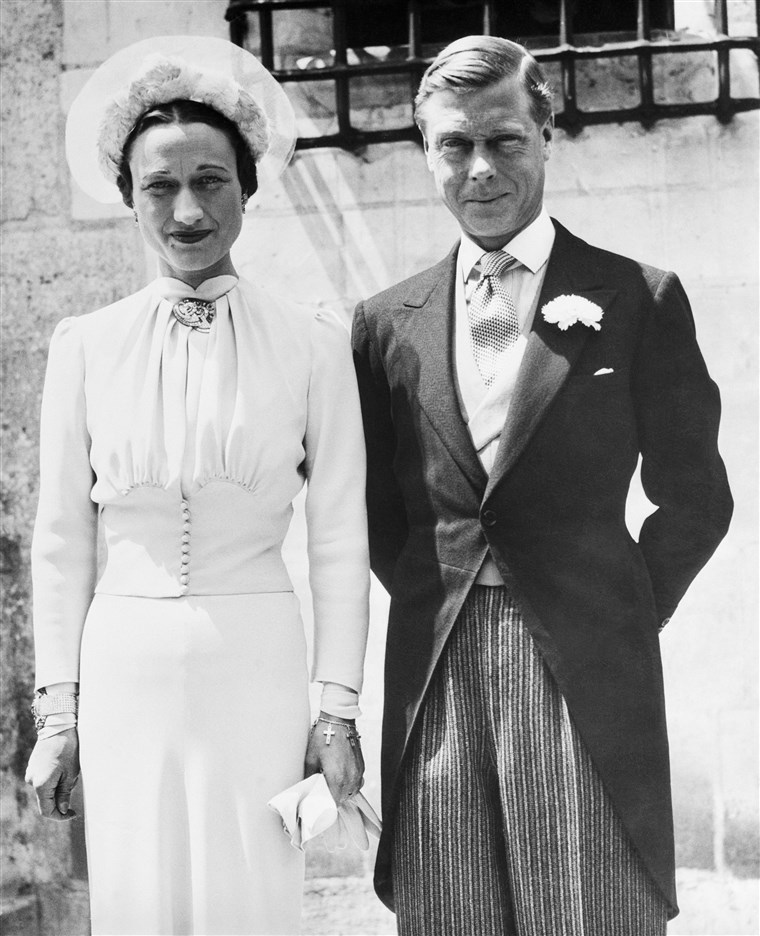 图片： Wallis Simpson, Duchess of Windsor, to Prince Edward After Their Wedding