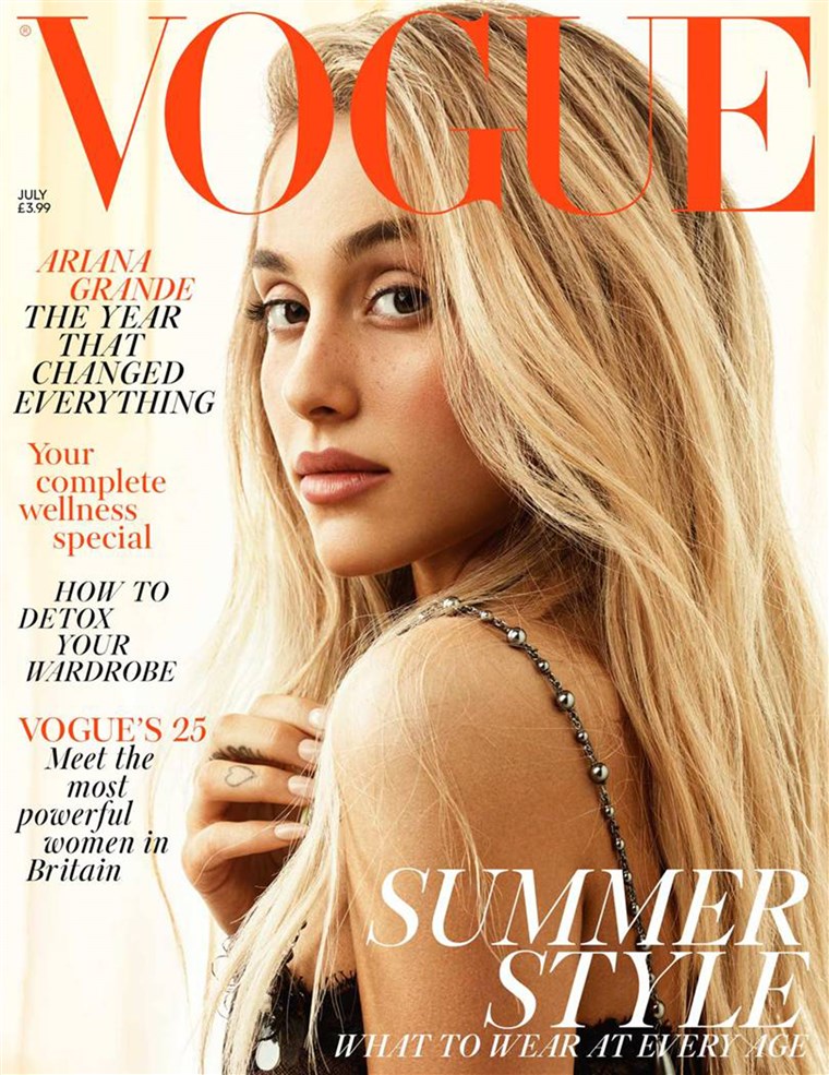 أريانة Grande, July 2018 issue of British Vogue