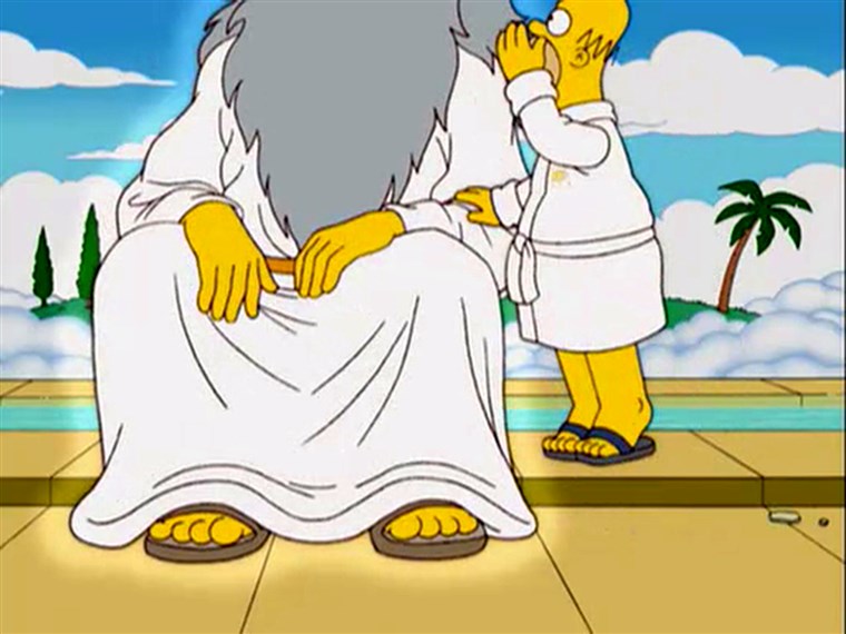 Bůh and Homer Simpson