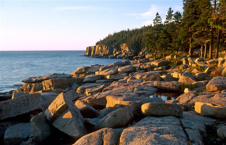Otter Cliffs on Maine Coastline