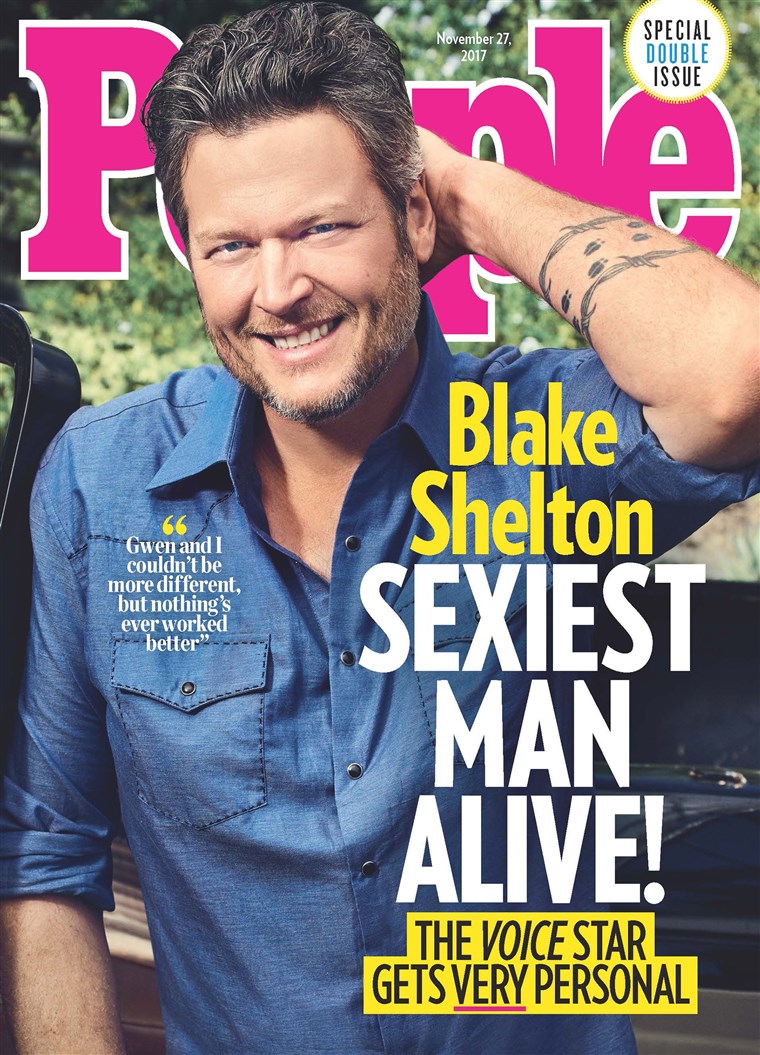 Блейк Shelton is the Sexiest Man Alive by People Magazine