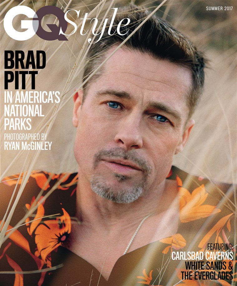 Brad Pitt on one of three covers of the summer edition of GQ Style.
