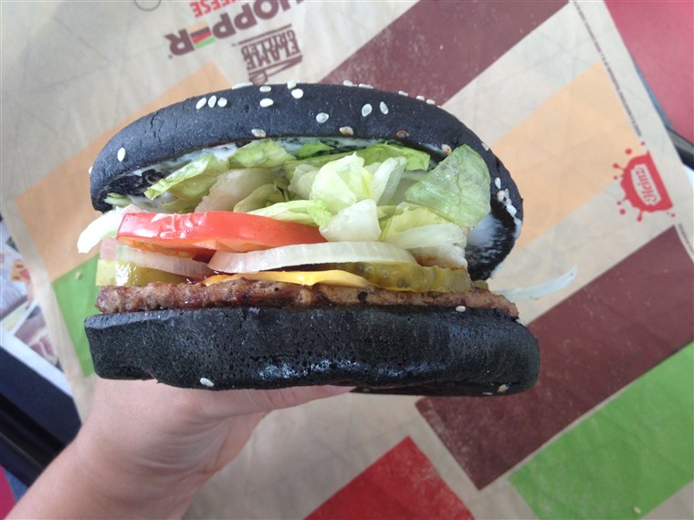 Burger King's black bun Halloween Burger