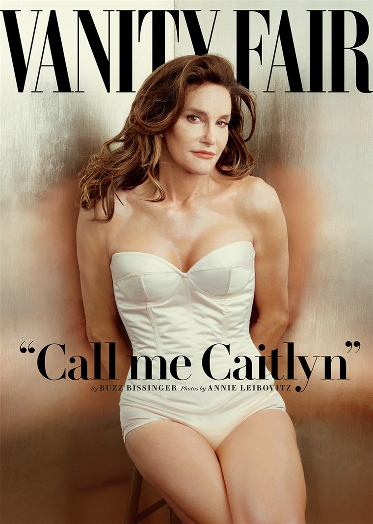 Eitelkeit Fair’s July 2015 cover. Shot by Annie Leibovitz, the cover features the first photo of Caitlyn Jenner, formerly known as Bruce.