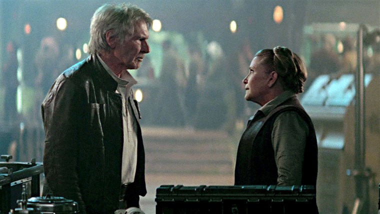 ال force awakens: Han Solo Princess Leia