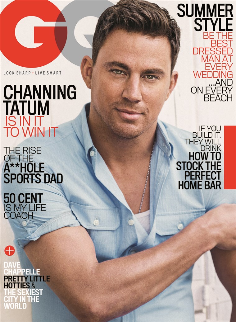 图片： Channing Tatum on the cover of GQ