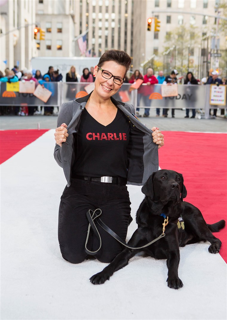Über the last 14 months, TODAY puppy Charlie has grown into a full-fledged service dog in training. Watch the emotional moment that Charlie meets the new teammate he has been trained to work with: military veteran Stacy Pearsall.