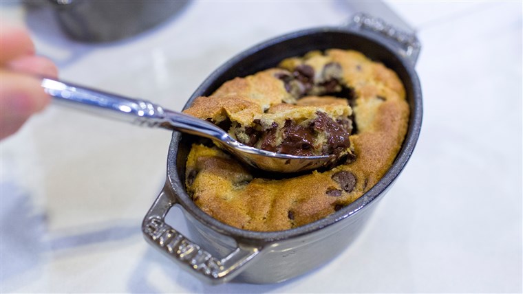 Nigella Lawson's recipes for chocolate chip cookie dough pots