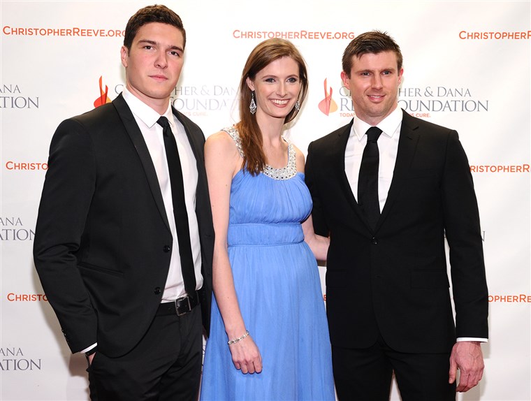 Wille Reeve with siblings Alexandra Reeve Givens and Matthew Reed attend The Christopher & Dana Reeve Foundation Hosts 