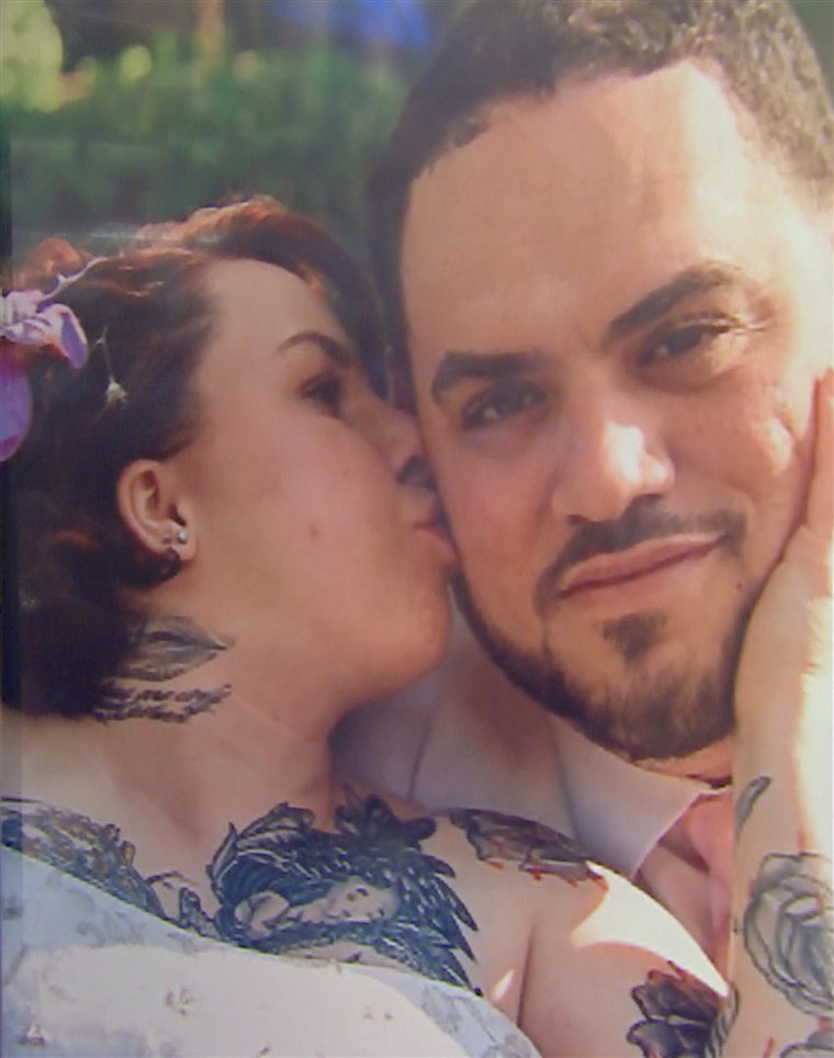 Michelle Knight, now Lily Rose Lee, and Miguel, her husband