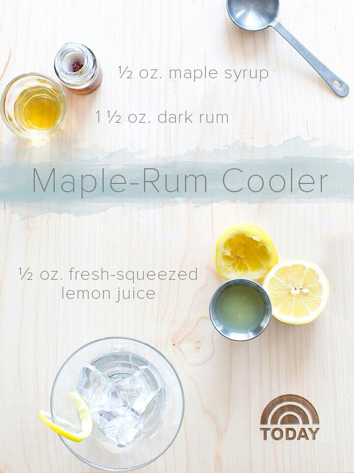 خشب القيقب Rum Cooler cocktail