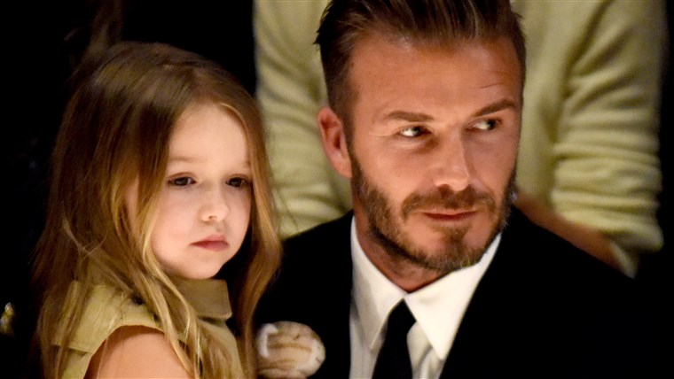 هاربر Beckham and David Beckham