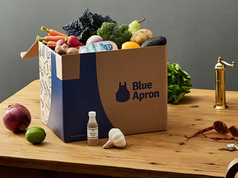 أزرق Apron Meal Kit Delivery