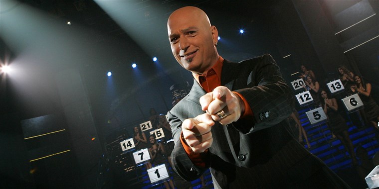 снимка of Howie Mandel, host of Deal or No Deal. Weekend Cover story about people who go to televisi