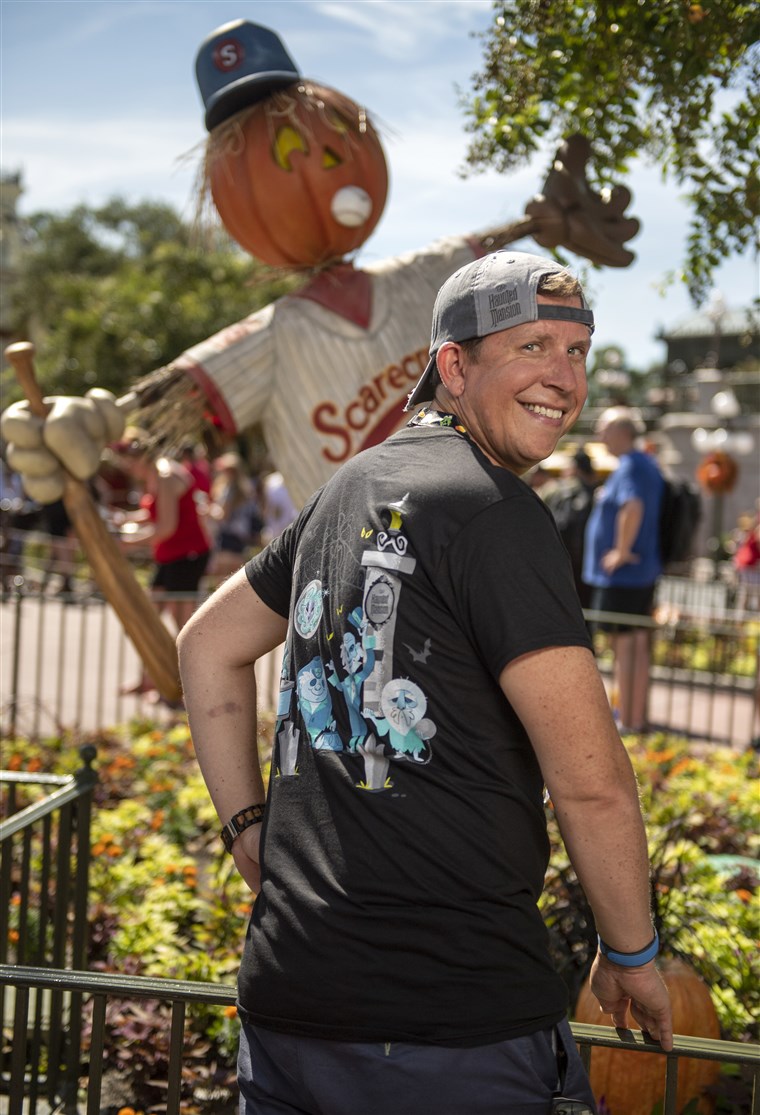Das ghosts of Disney's iconic Haunted Mansion attraction adorn much of the newly released Halloween merchandise at Walt Disney World.